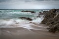 Incoming Tide, Fistral Beach, Newquay, Cornwall Royalty Free Stock Photo