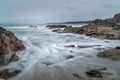 Incoming Tide, Porth Beach, North Cornwall Royalty Free Stock Photo