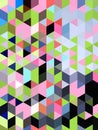 An incomparable lovely graphical design of colorful pattern of squares