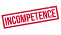 Incompetence rubber stamp Royalty Free Stock Photo