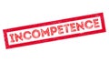 Incompetence rubber stamp Royalty Free Stock Photo
