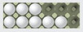 Incomplete egg tray Royalty Free Stock Photo