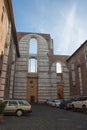 Incomplete facade of the planned Duomo nuovo or Facciatone. Siena. Tuscany Italy. Royalty Free Stock Photo