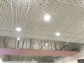 Incomplete Gypsum and macro grid ceiling under progress in an Shopping mall due to snag list Royalty Free Stock Photo