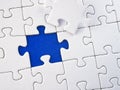 Incomplete jigsaw puzzle Royalty Free Stock Photo