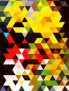 An inconceivable geometric pattern of colorful squares and rectangles Royalty Free Stock Photo