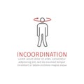 Incoordination Vector signs for web graphics Royalty Free Stock Photo