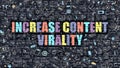 Increase Content Virality in Multicolor. Doodle Design.