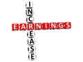 Increase Earnings Crossword Royalty Free Stock Photo