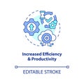 Increase efficiency concept icon