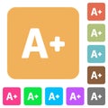 Increase font size rounded square flat icons