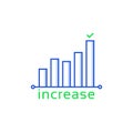 Increase or growth like insight icon