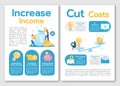 Increase income brochure template