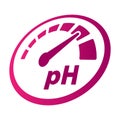 Increase of the pH Perspective Round Icon