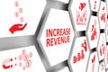 INCREASE REVENUE concept cell background