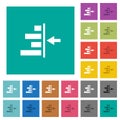Increase right indentation of content square flat multi colored icons