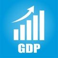 Increase and rise of GDP - advance and rise of economy