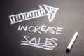 Increase Sales Chalkboard Royalty Free Stock Photo