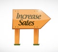 increase sales wood sign concept