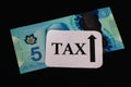 Increase tax in Canada Concept. Royalty Free Stock Photo