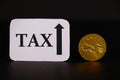 Increase tax in Canada Concept. Royalty Free Stock Photo