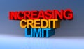 Increasing credit limit on blue