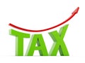 Increasing taxes concept