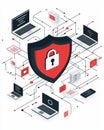 Exploring the Significance of a Red Shield in Cybersecurity Against Modern Digital Threats and Data Breaches