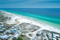 Incredible Aerial View of the Village and Beach---and Open Western Lake Outflow--- of Grayton Beach Florida