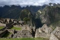 The incredible ancient ruins of Machu Picchu in Peru. Royalty Free Stock Photo