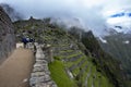 The incredible ancient ruins of Machu Picchu in Peru. Royalty Free Stock Photo