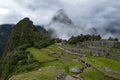 The incredible ancient ruins of Machu Picchu in Peru. Royalty Free Stock Photo