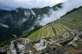 The incredible ancient ruins of Machu Picchu in Peru. Royalty Free Stock Photo