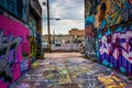 Incredible artwork in Graffiti Alley, Baltimore, Maryland.