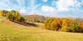 Incredible autumn landscape with colorful trees