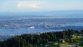 Incredible beautiful panoramic aerial view of Vancouver, British Columbia, Canada. Royalty Free Stock Photo