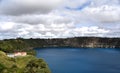 The incredible Blue Lake at Mt Gambier Royalty Free Stock Photo