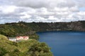 The incredible Blue Lake at Mt Gambier Royalty Free Stock Photo