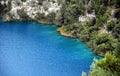 The incredible Blue Lake at Mt Gambier Royalty Free Stock Photo