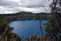 The incredible Blue Lake at Mt Gambier Royalty Free Stock Photo