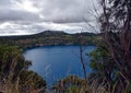 The incredible Blue Lake at Mt Gambier Royalty Free Stock Photo