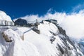 Incredible bridge at the top of the mountain Hoher Dachstein in Austria Royalty Free Stock Photo