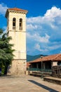 Incredible bright seascape. View from a high point of the city on the mountains and the sea. Herceg Novi