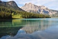 Incredible Emerald Lake in the rockies, British Colombia, Canada