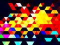 An incredible gorgeous geometric pattern of triangles, rectangles