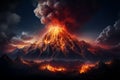 Incredible high res shot Volcanic eruptions beauty amid life threatening earthquake chaos