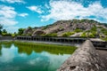 Elephant Tank at Gingee Fort or Senji Fort in Tamil Nadu, India. It lies in Villupuram District Royalty Free Stock Photo