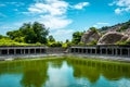 Elephant Tank at Gingee Fort or Senji Fort in Tamil Nadu, India. It lies in Villupuram District Royalty Free Stock Photo