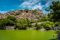 Gingee Fort Lake or Swimming lake of Gingee or Senji in Tamil Nadu, India. It lies in Villupuram District, built by the kings of k Royalty Free Stock Photo