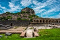 Kalyana Mahal at Gingee Fort or Senji Fort in Tamil Nadu, India. It lies in Villupuram District Royalty Free Stock Photo